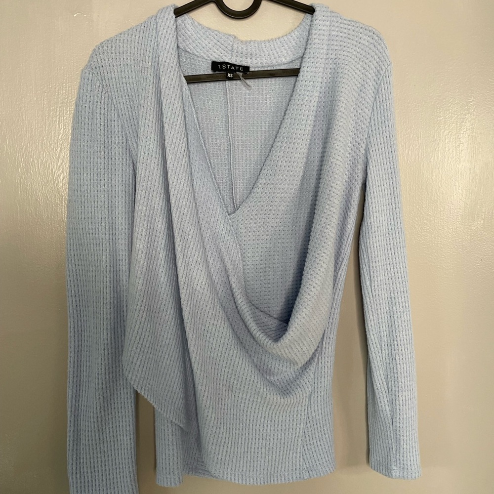 1. State Cross Front Knit Top Size XS